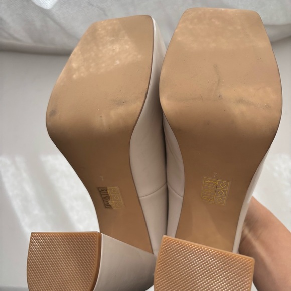 Jeffrey Campbell Leila white  Platform‎ Heels Sz 7 - Picture 8 of 9